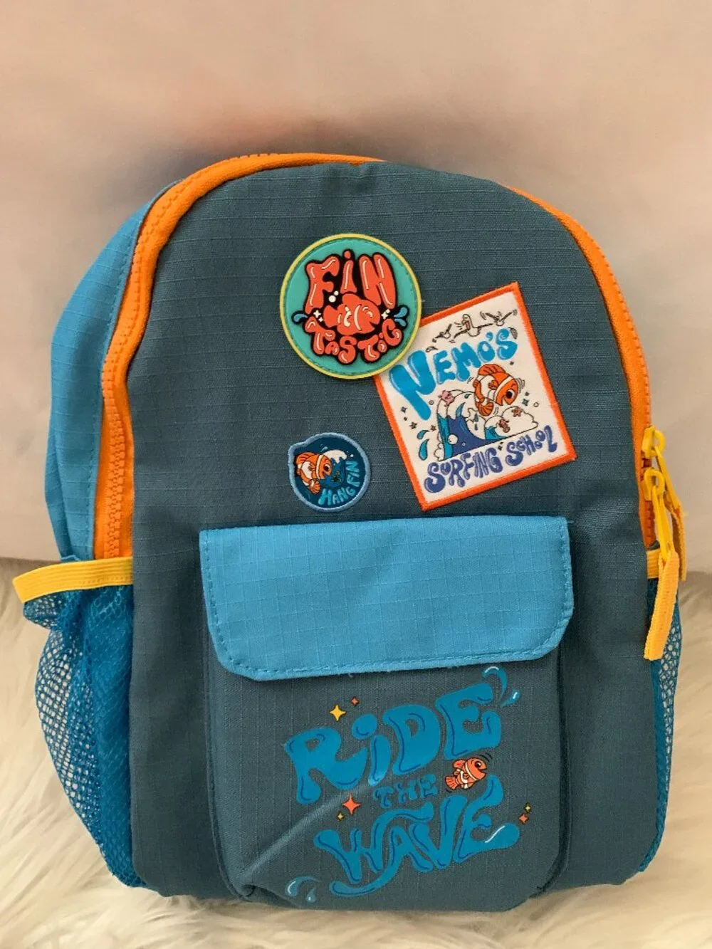 DISNEY PARKS Finding Nemo Ride the Wave Mini Backpack